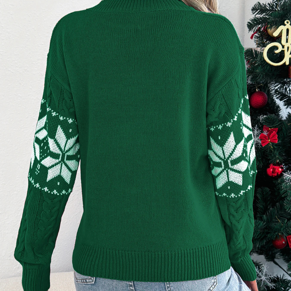 Fair Isle Women's Christmas Jumper - Green
