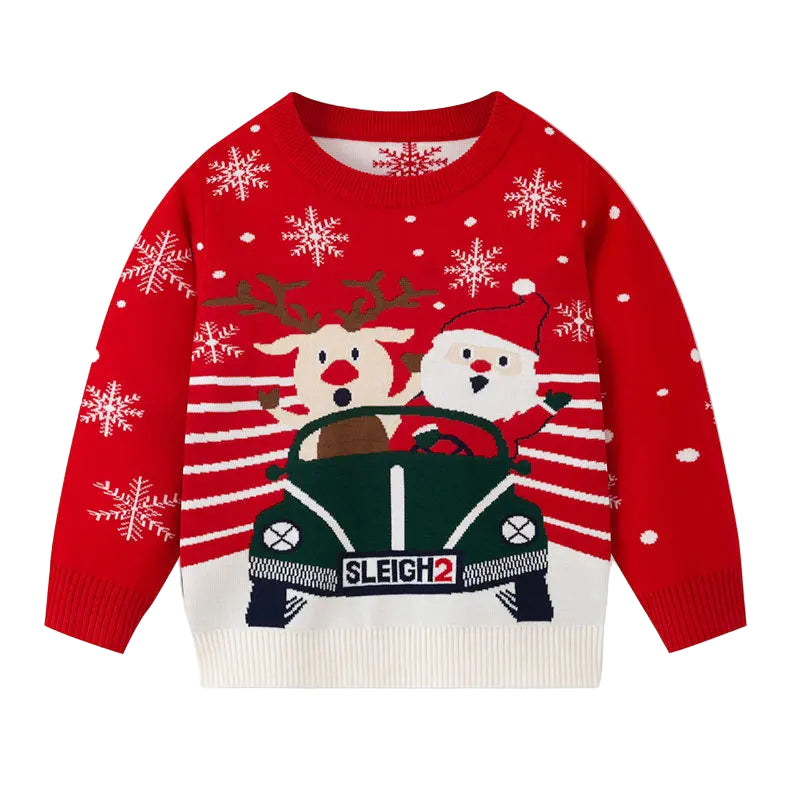 Drive with Santa - Kids' Christmas Jumper