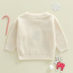 Gingerbread man & Candy Cane toddler Christmas Jumper back