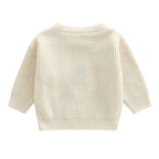 Gingerbread man & Candy Cane toddler Christmas Jumper back on white background