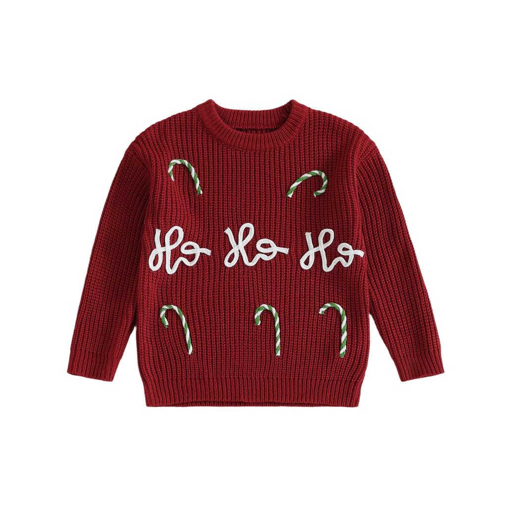Ho Ho Ho Kids' Christmas Jumper - White