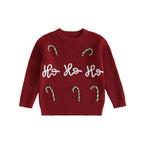 Ho Ho Ho Kids' Christmas Jumper - White