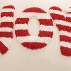 Joy Candy Cane Cushion Cover