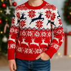 Jumping Reindeer - Kids' Christmas Jumper