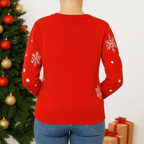 Rudolf in the Snow Womens' Christmas Jumper