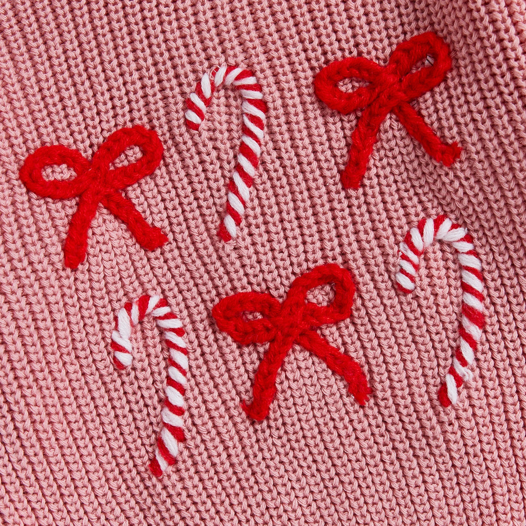 Bows & Canes Kids' Christmas Jumper