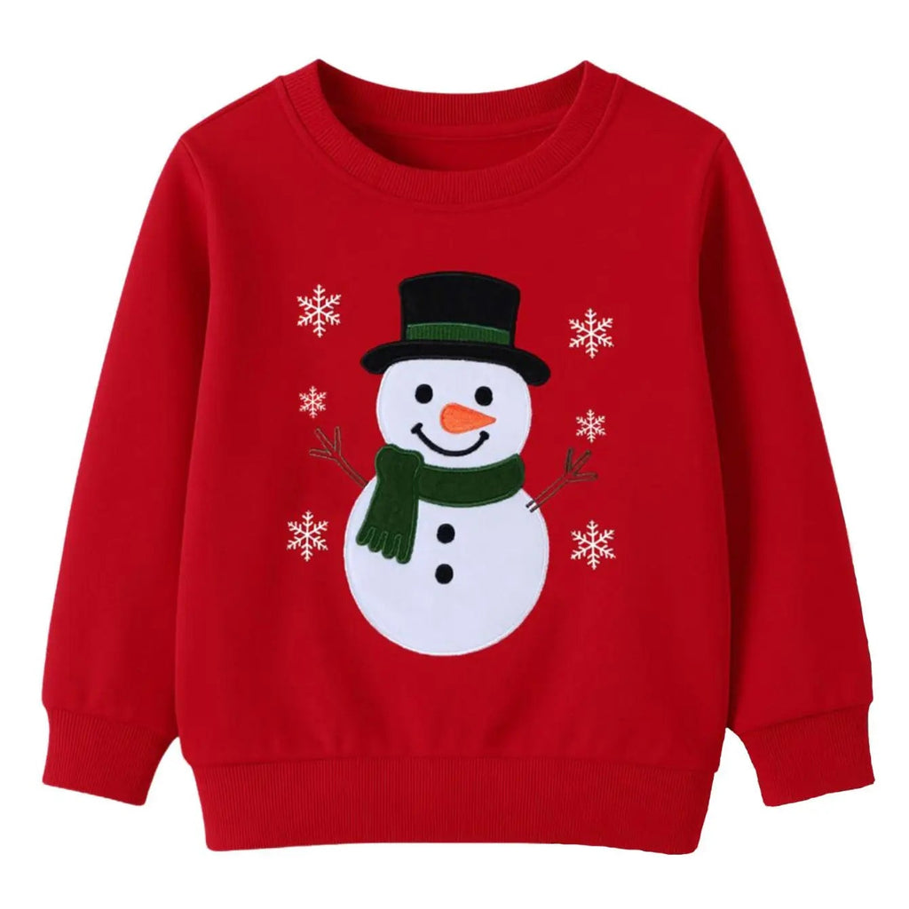 Happy Snowman Kids' Christmas Jumper