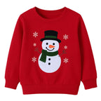 Happy Snowman Kids' Christmas Jumper