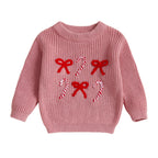 Bows & Canes Kids' Christmas Jumper