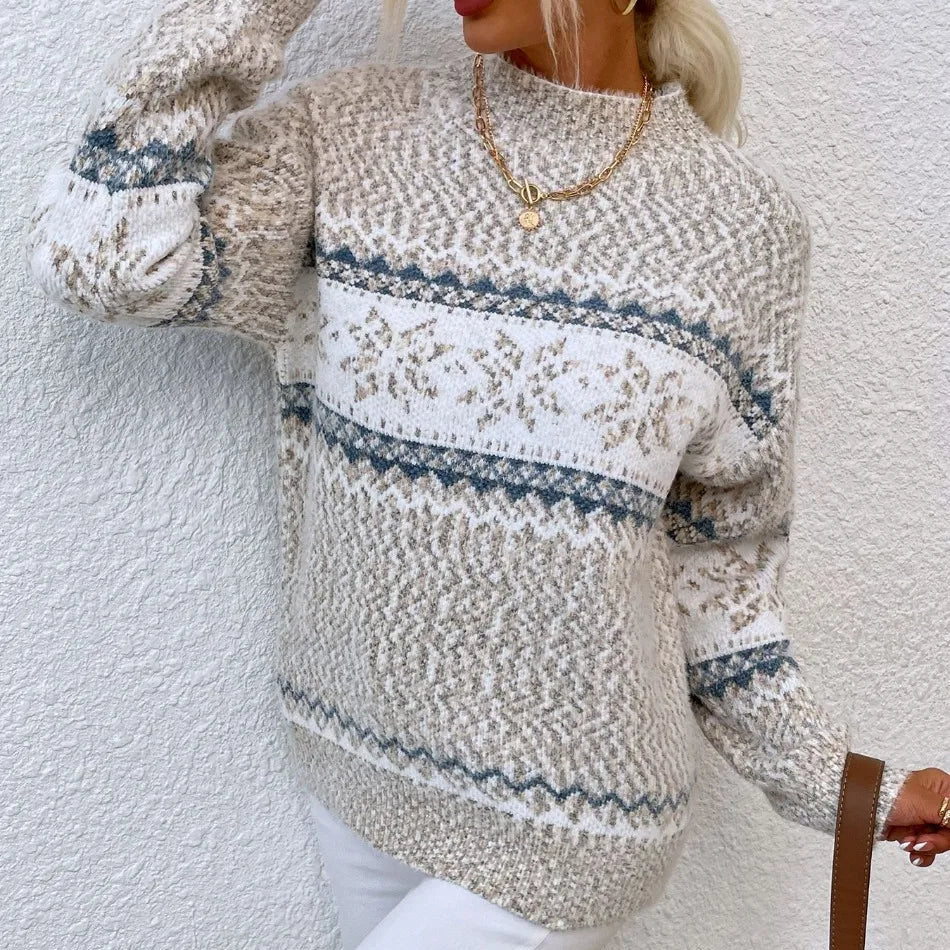 Soft Snowflake Women's Christmas Jumper - Pink