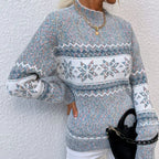 Soft Snowflake Women's Christmas Jumper - Pink