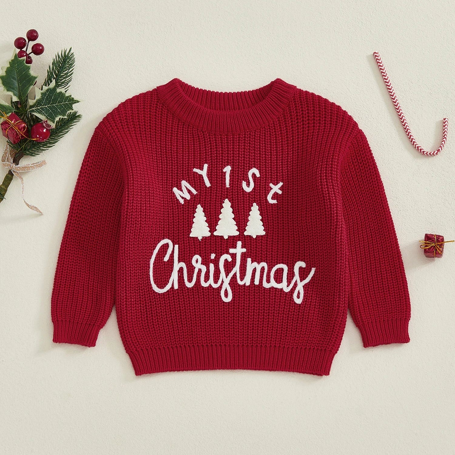 My 1st Christmas baby Jumper - Green