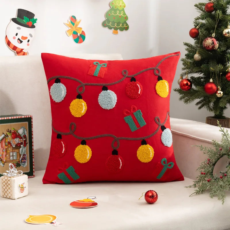 Hanging Lights Christmas Cushion Cover