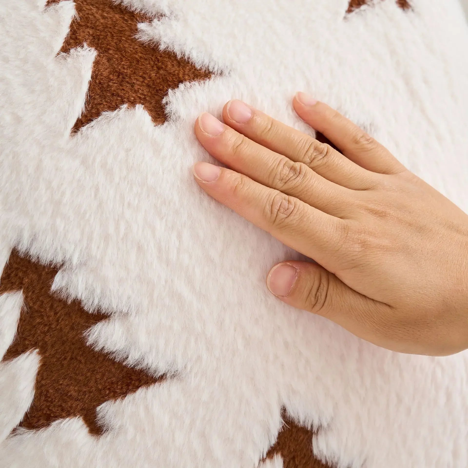 Plush Fir Trees Christmas Cushion Cover