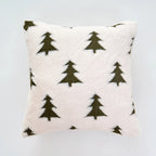 Plush Fir Trees Christmas Cushion Cover