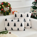 Plush Fir Trees Christmas Cushion Cover