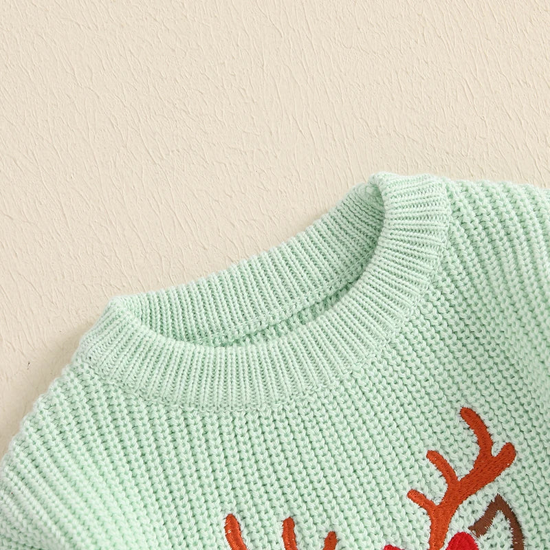 Sweet Deer Baby & Toddler Christmas Jumper - Pink