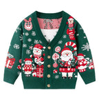 North Pole Party Knit Kids' Cardigan