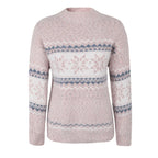 Soft Snowflake Women's Christmas Jumper - Pink