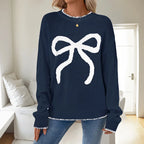 Big Bow Women's Christmas Jumper - Pink