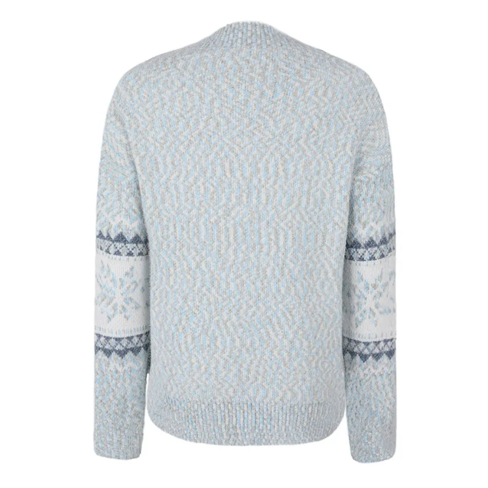 Soft Snowflake Women's Christmas Jumper - Pink