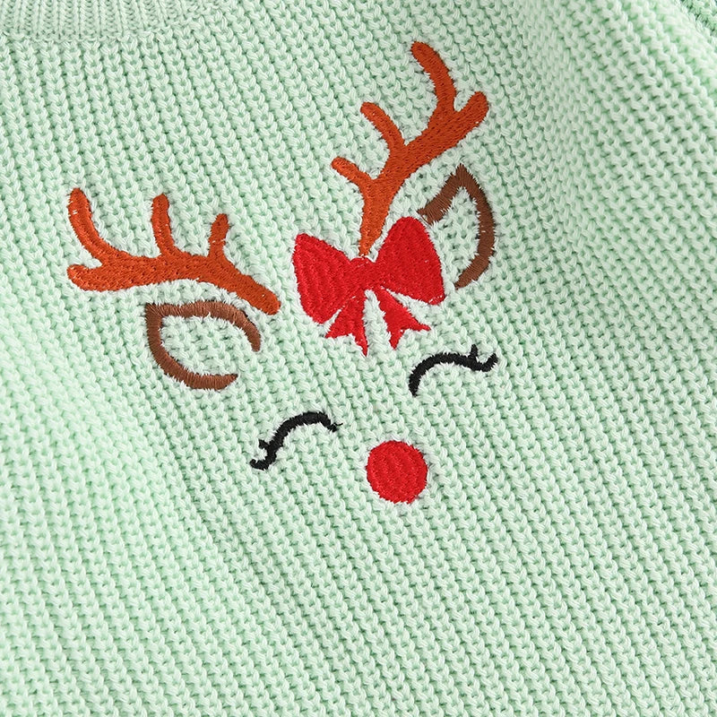 Sweet Deer Baby & Toddler Christmas Jumper - Pink