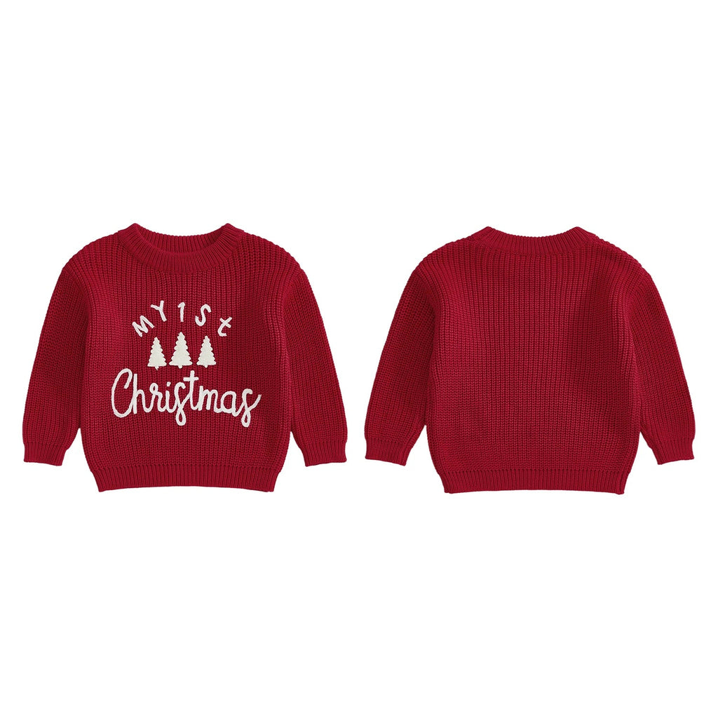 My 1st Christmas baby Jumper - Green