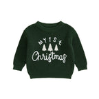 My 1st Christmas baby Jumper - Green