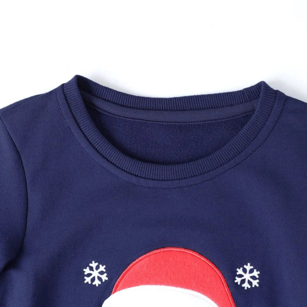 Smiley Santa Kids' Christmas Jumper