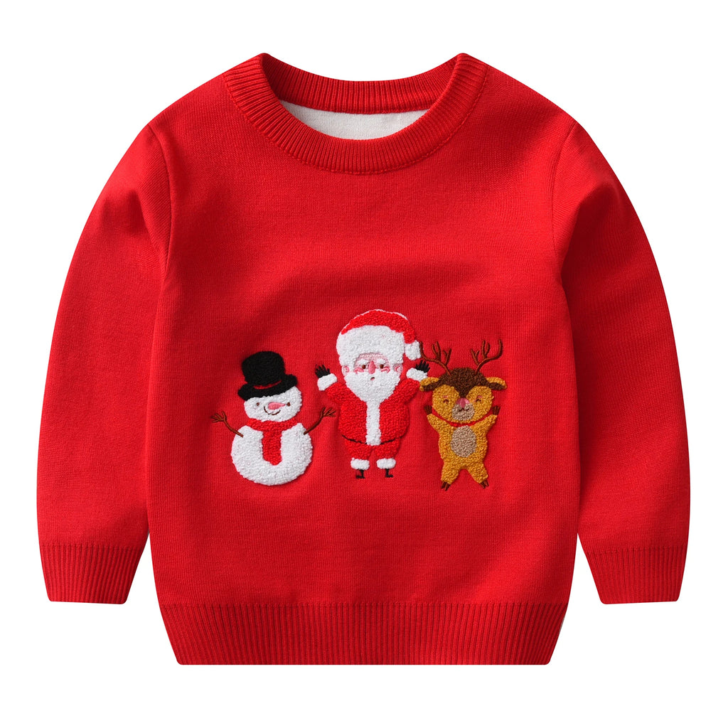 Santa and Friends Kids' Christmas Jumper