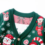 North Pole Party Knit Kids' Cardigan