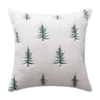 Plush Fir Trees Christmas Cushion Cover