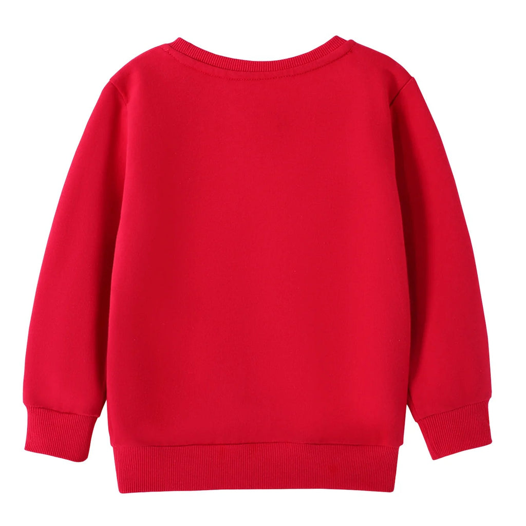 Rudolf By The Tree Kids' Christmas Jumper