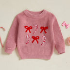 Bows & Canes Kids' Christmas Jumper