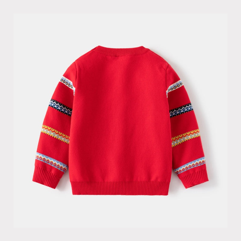 Starry Rudolph Kids' Christmas Jumper