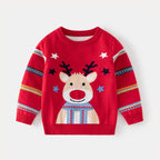 Starry Rudolph Kids' Christmas Jumper