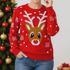 Rudolf in the Snow Womens' Christmas Jumper