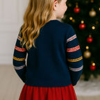 Starry Rudolph Kids' Christmas Jumper